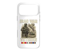 Scène de vétéran de la Guerre en Irak et Trois Barres de Ruban Coque pour iPhone 17 Pro Max