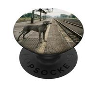 Scène de Voie Industrielle de Plate-Forme ferroviaire de Weimar PopSockets PopGrip Adhésif