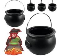 Scène d'Halloween Accessoires de décoration Seaux de sorcière Canettes de bonbons Bocaux de sorcière Vaisselle Seau à flamme Seau à eau Décorations 061010