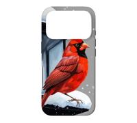 Scène d'hiver avec Oiseau Cardinal pour Noël Coque pour iPhone 17 Pro