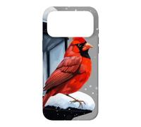 Scène d'hiver avec Oiseau Cardinal pour Noël Coque pour iPhone 17 Pro Max