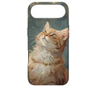 Scène d'hiver Regarde Les lumières de Noël Chat Roux saisonnier Coque pour iPhone Air