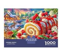 Scène du festin d'hiver 1000 Pièces Fruit Platter dans l'art Vivant Puzzle De Décoration Familiale Qualité Premium Difficile Classiques Cadeau Adultes Et Enfants À Partir De 14 Ans 52x38cm/1000pcs