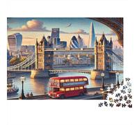 Scène du Pont de Londres Puzzle 1000 Pièces Educa Jouet Jeu D'Intelligence Décoration Intérieure intéressant Jeu Éducatif Challenge Toy Adultes Et Enfants À Partir De 14 Ans 52x38cm/1000pcs