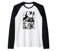 Scène Dynamique des Personnages de l'anime Demon Slayer Manche Raglan