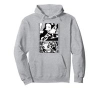 Scène Dynamique des Personnages de l'anime Demon Slayer Sweat à Capuche