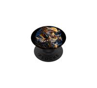 Scène Fantastique de Nuit avec Griffon et Aigle PopSockets PopGrip Adhésif