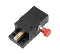 Scène linéaire manuelle pour mouvement de direction X, voyage de 40 mm, cadre en alliage d'aluminium avec support biseauté en laiton, convient pour l'accordage fin des instruments