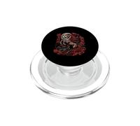 Scène majestueuse de Cheval avec Pleine Lune et pagode PopSockets PopGrip pour MagSafe