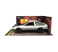 Scène modèle garage - Construction en zinc moulé sous pression 25 x 14 x 9,2 cm, éclairage LED pour rangement de voiture miniature, pour garage détaillé | Décoration de chambre et de sogg