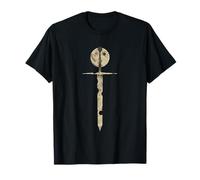 Scène Mystique rétro d'éclipse Lunaire Moon and Sword Vintage des années 60 T-Shirt
