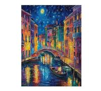 scène Nocturne vénitienne Puzzles 500 Pièces pour Adultes Educa Décoration Murale Premium Activité De Famille Challenge Créatif Relaxation Artistique 500 PCS