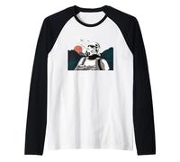 Scène Originale du Coucher de Soleil Stormtrooper & Fighters Manche Raglan