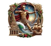 Scene Ornaments Christmas Hanging Decor for Trees Christmas Hanging Ornament Keepsake The Birth of Decor for Family Friends and Luminaire Plafonnier Industriel Cuivre (C, One Size)