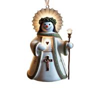 Scene Ornaments Christmas Hanging Decor for Trees Christmas Hanging Ornament Keepsake The Birth of Decor for Family Friends and Pampilles Blanc (A, One Size)