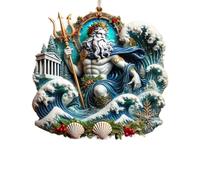 Scene Ornaments Christmas Hanging Decor for Trees Christmas Hanging Ornament Keepsake The Birth of Decor for Family Friends and Luminaire Plafonnier Industriel Cuivre (D, One Size)