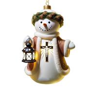 Scene Ornaments Christmas Hanging Decor for Trees Christmas Hanging Ornament Keepsake The Birth of Decor for Family Friends and Pampilles Blanc (B, One Size)