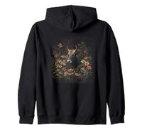 Scène pastorale vache parmi les fleurs sauvages Sweat à Capuche
