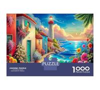 scène Plage Puzzle 1000 Pièces Educa Jouet Cadeau Unique De l'art De La Décoration Jeu Éducatif Challenge Toy pour Adultes Et Enfants À Partir De 12 Ans 52x38cm/1000pcs