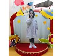 Scène portable pour enfants pour discours et spectacles, plate-forme de concert d'intérieur pour danseurs, idéale pour les événements, les rassemblements et les spectacles de groupe, légère et facile