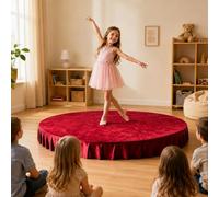 Scène Portable Semi-Circulaire Plateforme Scénique Pour Enfants, Scène De Spectacle Avec Plinthe Pour Spectacles Scolaires, Chant, Danse, Discours Et Présentations