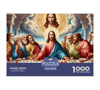 Scène Religieuse Architecture Classique Puzzle 1000 Pièces Puzzle pour Adultes Vue de Nuit Puzzle en Famille 52x38cm/1000pcs
