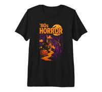 Scène rétro d'horreur des années 80 T-Shirt Haut de Gamme