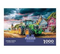 Scène Rurale avec Tracteur 1000 Pièces Coffret Puzzle Art Vintage représentant Un Paysage agricole Puzzle Premium Carton Solide - DIY Familial Trop Amusant, Belle Déco, Cadeau D’Anniversaire pour