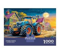 Scène Rurale avec Tracteur 1000 Pièces Pack Puzzle Paysage de Ferme de Bande dessinée Puzzle Carton Extra-épais - Collectionneurs’ Favorite, Détente, Pause Bureau Voyage Et Fêtes 70x50cm/1000pcs