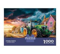 Scène Rurale avec Tracteur 1000 Pièces Puzzle Illustration de Campagne Fantastique Puzzle Premium Carton Extra-épais - Collectionneurs’ Favorite, Détente, Pause Bureau Voyage Et Fêtes 38x26cm/1000pcs