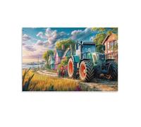 scène Rurale de tracteur1500 Pièces DIY, Divertissement créatif, Puzzle Classiques pour Les Adultes et Les Enfants à partir de 14 Ans 57x87cm