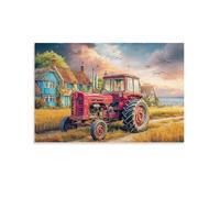 scène Rustique avec Un tracteurPuzzle 1000 Pièces Adultes Et Enfants,Casse-tête,Anti-Stress,Déco Murale, Premium,Carton,Dès 14 Ans,Jeu Éducatif,Défi,Détente 38x52cm
