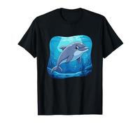Scène sous-Marine de Dauphin Souriant pour Enfants T-Shirt