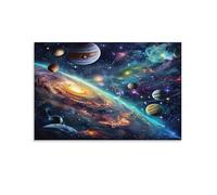 Scène Spatiale cosmiquePuzzle de 1000 pièces, décoration Murale thématique, idéal pour Les soirées Jeux et Les débutants en Art. 50x70cm
