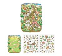 Scène Sticker Sticker Fairies Tale Series Layscape Hand Compte Labels Journaling Supplies Decorative Fairies Tale Series Landscape Child Scene