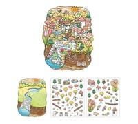 Scène Sticker Sticker Fairies Tale Series Layscape Hand Compte Labels Journaling Supplies Decorative Fairies Tale Series Landscape Child Scene