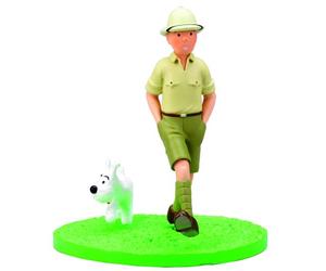 Scène Tintin explorateur. Moulinsart. Coffret figurine. Hergé.