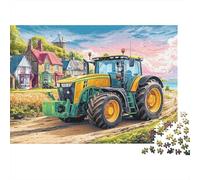 Scène Tracteur Casse-tête 1000 Pièces sans Poussière, Puzzle Difficile Paysage de Fermedéfi De Jeu Éducatif pour Un Moment De Complicité, Cadeau d'anniversaire Parfait 38x26cm/1000pcs