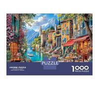 scène Village 1000 Pièce Ville Stock De Cartes Premium Jeu De Puzzle Pack De Valeur Joyeux Cadeau Défi Éducatif Décoration Murale 70x50cm/1000pcs