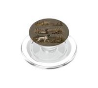 Scène Vintage de Chasseur de Chien de Chasse de Canard PopSockets PopGrip pour MagSafe