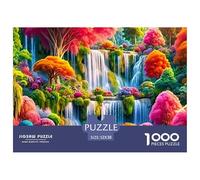 Scenery Tree 1000 Piece Jigsaw Puzzle Game Woods Colourful and Detailedscenea Greatfestive Orfiller for Ages 10 Plus Puzzle Game for The Whole for Women, Gifts for Men52x38cm/1000pcs
