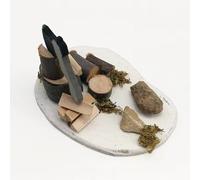 Scènes de campagne réalistes à l'échelle 1:12 - Accessoires de décoration en bois miniatures pour maisons de poupées, cadeaux et accessoires de décoration