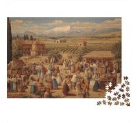 Scènes de vinification à la Fin du XIXe siècle | pour Adultes || 38x26cm/1000pcs Puzzles Jeux Éducatifs Puzzles De Décoration Intérieure
