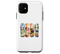 Scènes de Voyage américaines Aquarelle Art Coque pour iPhone 11
