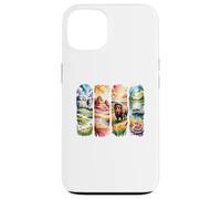 Scènes de Voyage américaines Aquarelle Art Coque pour iPhone 13