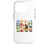 Scènes de Voyage américaines Aquarelle Art Coque pour iPhone 16 Pro