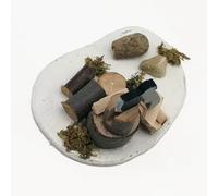 Scènes réalistes de campagne à l'échelle 1:12 pour maisons de poupées, accessoires de décoration en bois, décorations de jardin miniatures, cadeaux, scène de découpe en bois artificiel