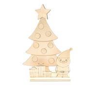 Scénette De Noël En Bois À Décorer 12 X 18,7 Cm 12 Pièces