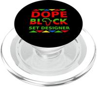 Scénographe de Dope Black Proud Black Theater Career Pride Job PopSockets PopGrip pour MagSafe