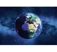 Scenolia Tableau décoratif Grand Format sur Toile PLANETE Terre 90 x 60 cm | Impression Haute qualité